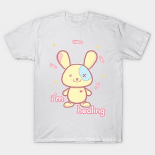 "I'm healing" cute plush bunny T-Shirt